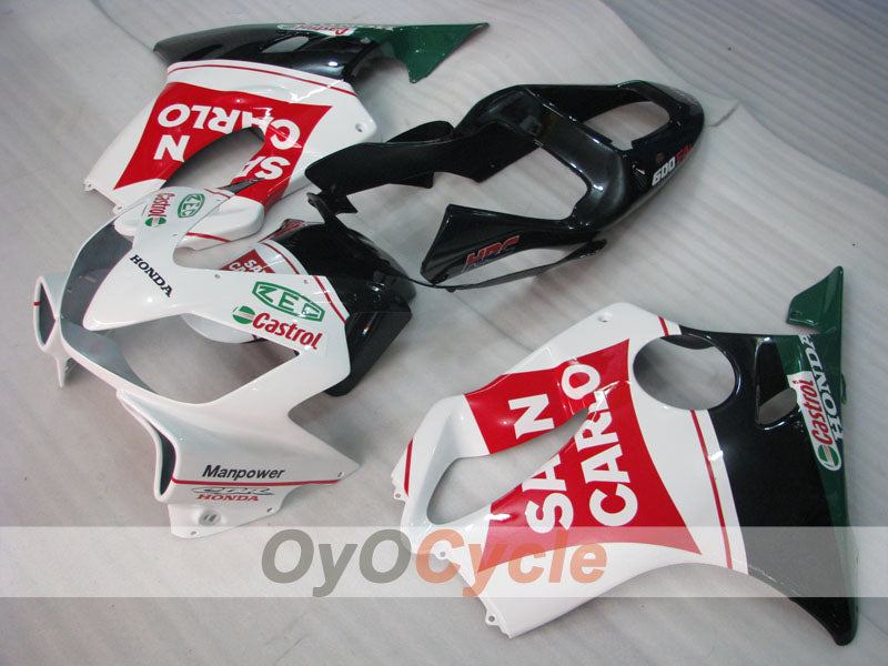 Injection Fairing kit for 01-03 CBR600F4i - Red, White - San Carlo #OYO87904861 Main image