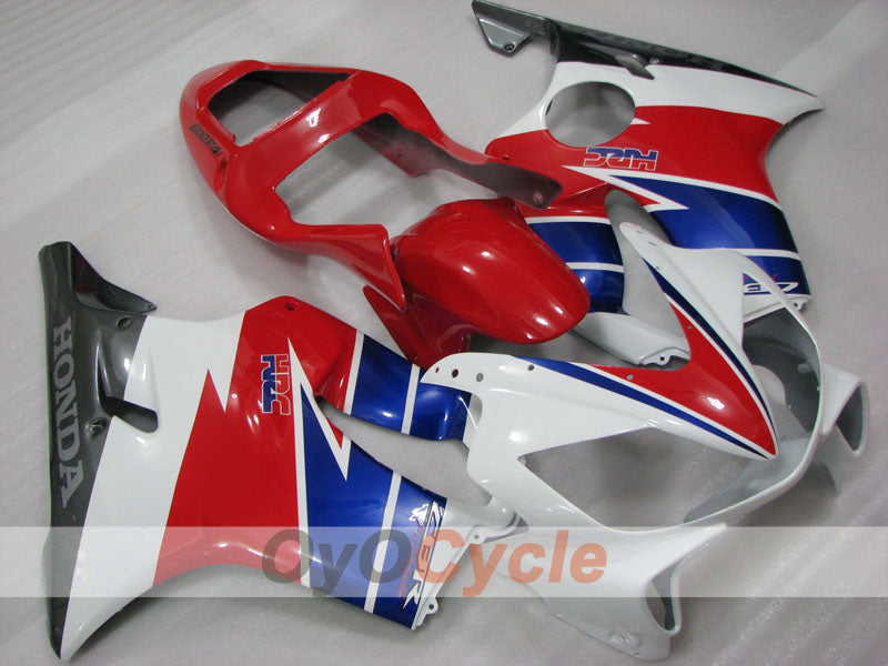 Injection Fairing kit for 01-03 CBR600F4i - Red, White - Factory Style #OYO87904862 Main image
