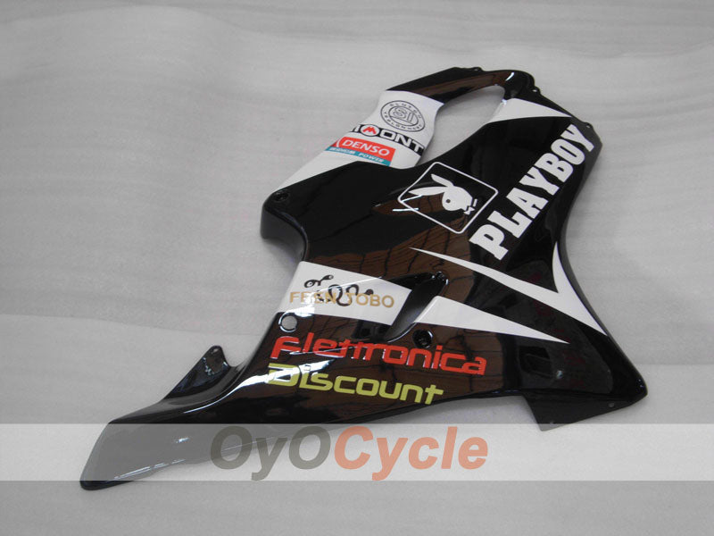 Injection Fairing kit for 01-03 CBR600F4i - White, Black - PlayBoy #OYO87904863