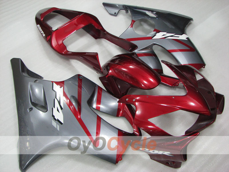 Injection Fairing kit for 01-03 CBR600F4i - Red, Grey - Factory Style #OYO87904865 Main image