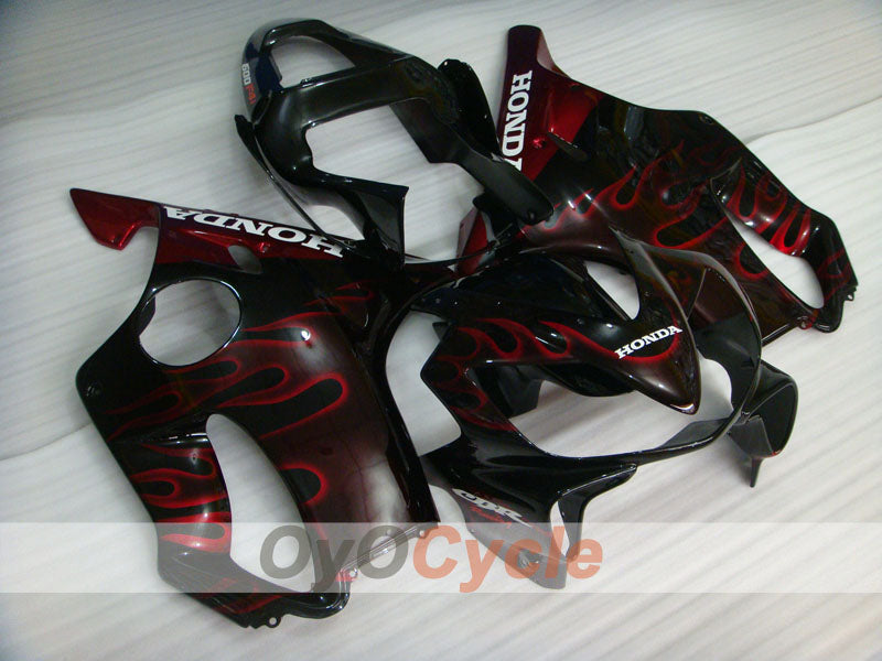 Injection Fairing kit for 01-03 CBR600F4i - Red, Black - MICHELIN, Rossi #OYO87904866
