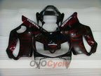 Injection Fairing kit for 01-03 CBR600F4i - Red, Black - MICHELIN, Rossi #OYO87904866