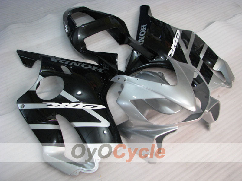 Injection Fairing kit for 01-03 CBR600F4i - Black, Silver - Factory Style #OYO87904868 Main image