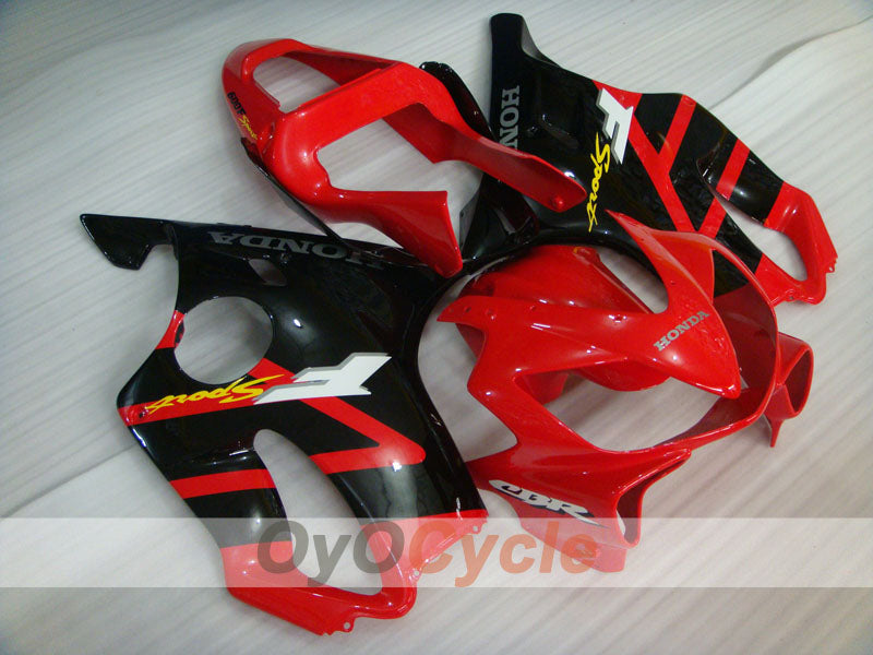 Injection Fairing kit for 01-03 CBR600F4i - Red, Black, Pink - Factory Style #OYO87904870 Main image