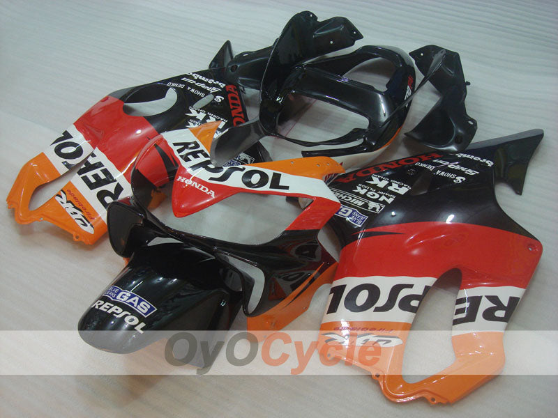 Injection Fairing kit for 01-03 CBR600F4i - Orange, Black - MICHELIN, Repsol #OYO87904871 Main image