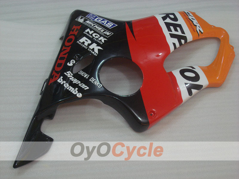Injection Fairing kit for 01-03 CBR600F4i - Orange, Black - MICHELIN, Repsol #OYO87904871