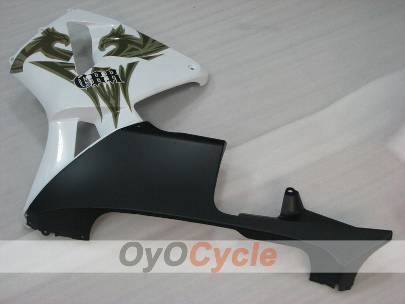 Injection Fairing kit for 03-04 CBR600RR - White, Black - Factory Style #OYO87904892