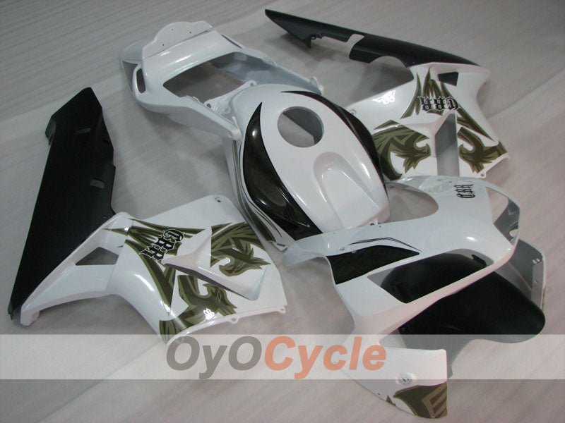 Injection Fairing kit for 03-04 CBR600RR - White, Black - Factory Style #OYO87904892