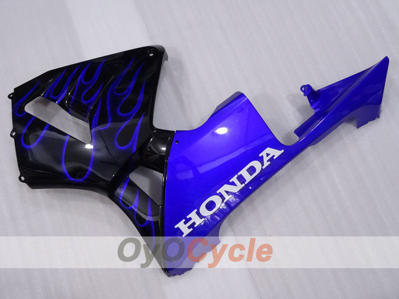 Injection Fairing kit for 03-04 CBR600RR - Blue, Black - Flame #OYO87904894
