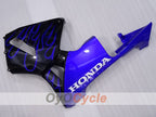 Injection Fairing kit for 03-04 CBR600RR - Blue, Black - Flame #OYO87904894