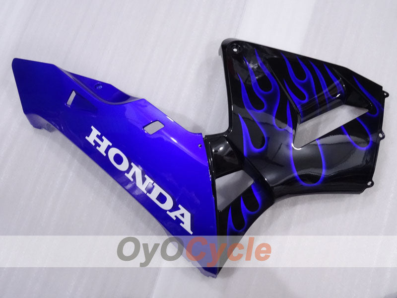 Injection Fairing kit for 03-04 CBR600RR - Blue, Black - Flame #OYO87904894