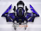 Injection Fairing kit for 03-04 CBR600RR - Blue, Black - Flame #OYO87904894