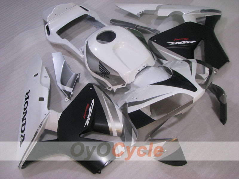 Injection Fairing kit for 03-04 CBR600RR - White, Black - Factory Style #OYO87904896