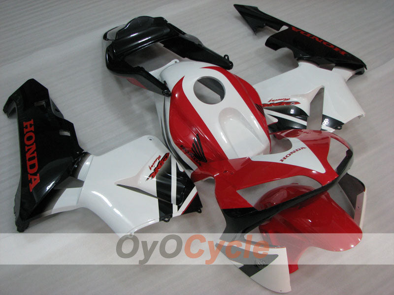 Injection Fairing kit for 03-04 CBR600RR - Red, White - Erion Racing #OYO87904897 Main image