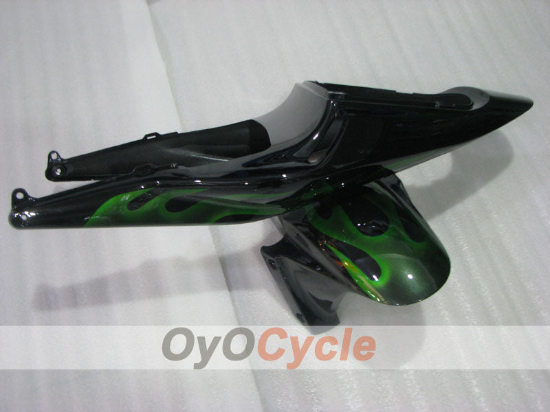 Injection Fairing kit for 03-04 CBR600RR - Green, Black - Flame #OYO87904899