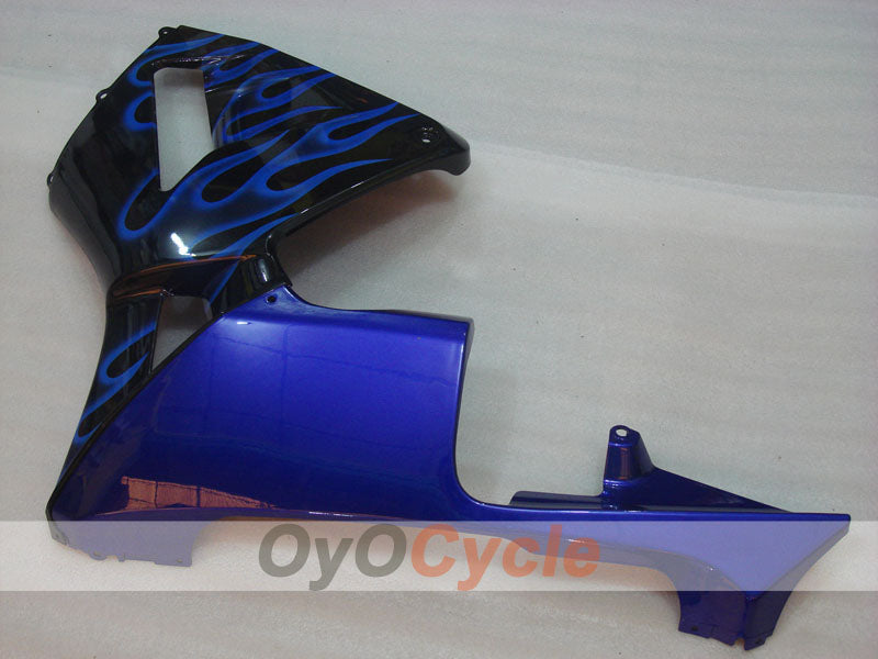 Injection Fairing kit for 03-04 CBR600RR - Blue, Black - Flame #OYO87904903