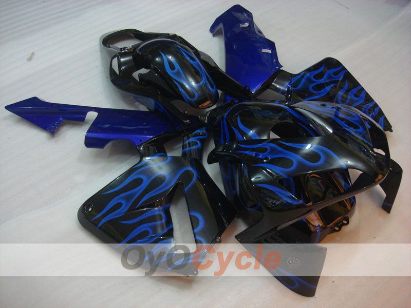 Injection Fairing kit for 03-04 CBR600RR - Blue, Black - Flame #OYO87904903