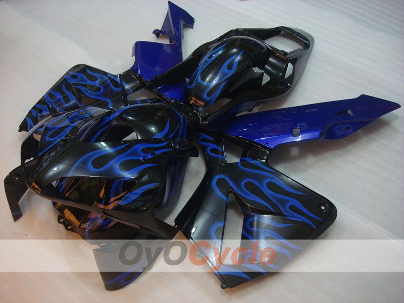 Injection Fairing kit for 03-04 CBR600RR - Blue, Black - Flame #OYO87904903