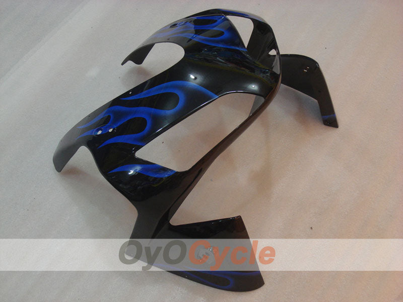 Injection Fairing kit for 03-04 CBR600RR - Blue, Black - Flame #OYO87904903