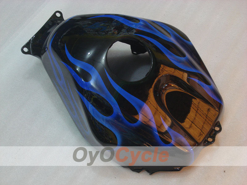 Injection Fairing kit for 03-04 CBR600RR - Blue, Black - Flame #OYO87904903