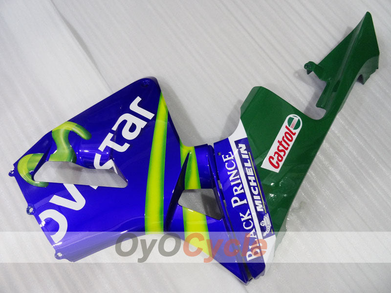 Injection Fairing kit for 03-04 CBR600RR - Yellow, Blue - Movistar #OYO87904904