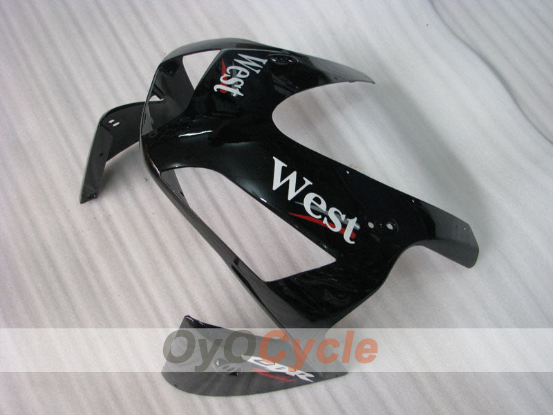 Injection Fairing kit for 03-04 CBR600RR - White, Black - West #OYO87904907