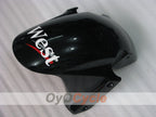 Injection Fairing kit for 03-04 CBR600RR - White, Black - West #OYO87904907