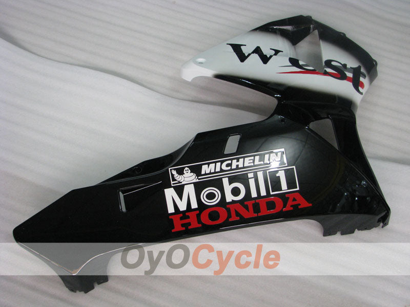 Injection Fairing kit for 03-04 CBR600RR - White, Black - West #OYO87904907