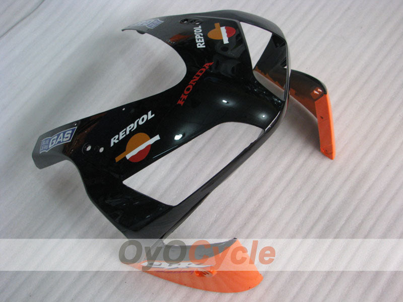 Injection Fairing kit for 03-04 CBR600RR - Orange, Black - Repsol #OYO87904910
