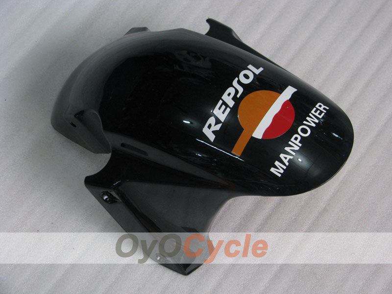 Injection Fairing kit for 03-04 CBR600RR - Orange, Black - Repsol #OYO87904910