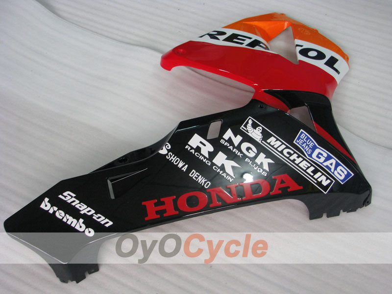 Injection Fairing kit for 03-04 CBR600RR - Orange, Black - Repsol #OYO87904910