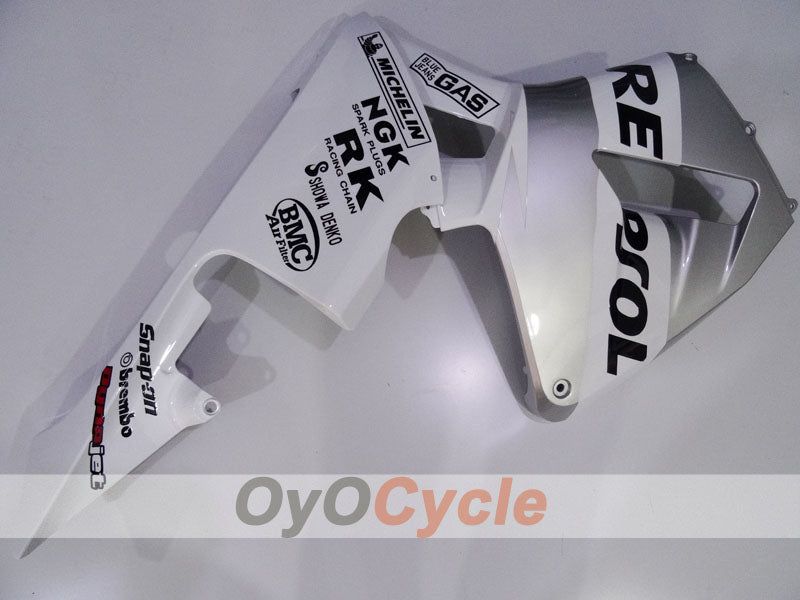 Injection Fairing kit for 03-04 CBR600RR - White, Silver - Repsol #OYO87904913