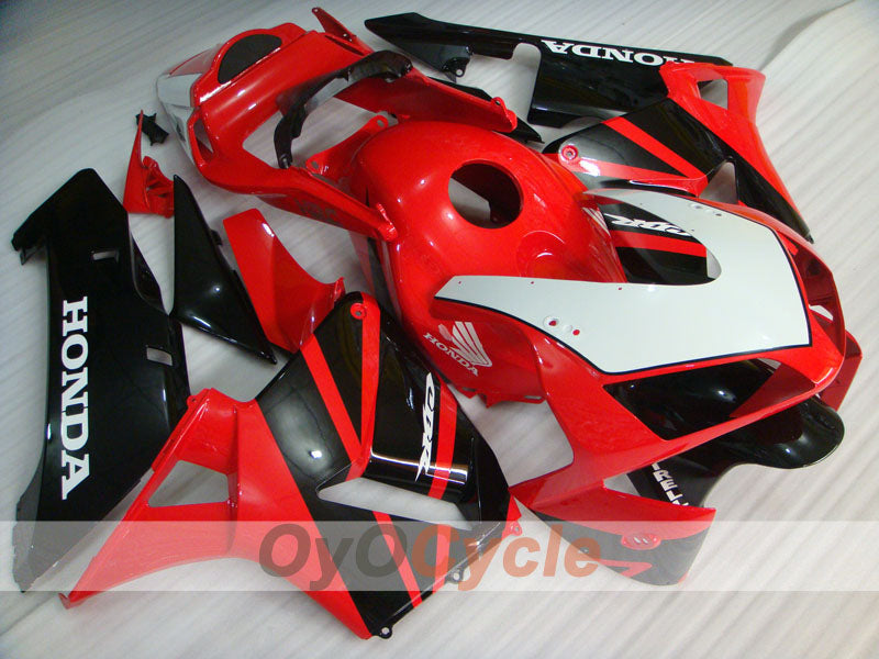 Injection Fairing kit for 03-04 CBR600RR - Red, Black - Factory Style #OYO87904914 Main image