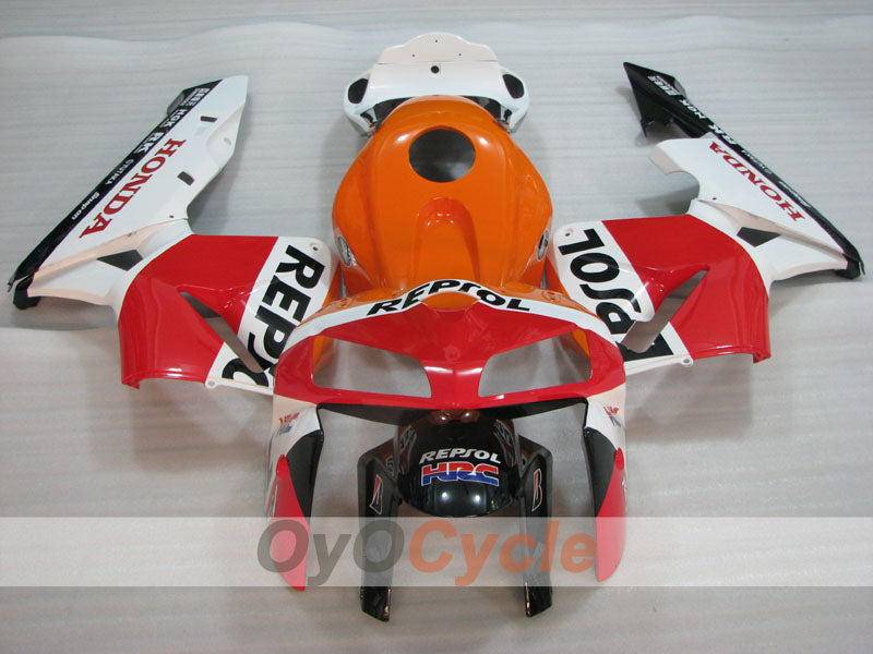 Injection Fairing kit for 05-06 CBR600RR - Red, Orange, White - MICHELIN, RK, Repsol #OYO87904915 Secondary image