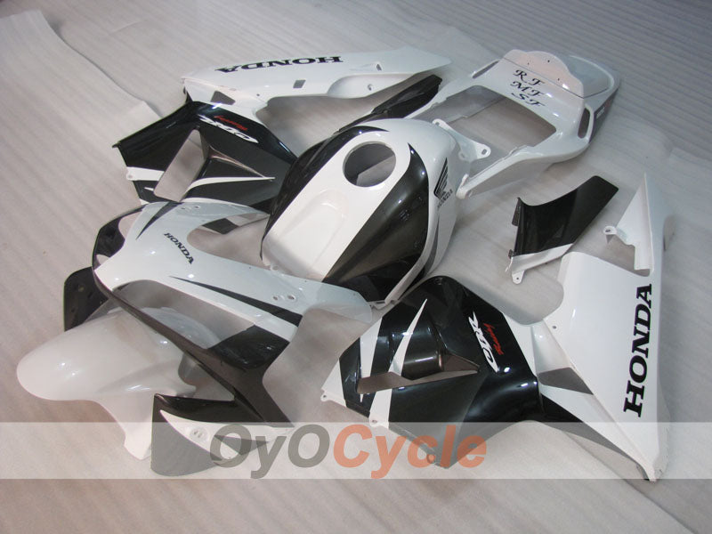 Injection Fairing kit for 05-06 CBR600RR - White, Black - Factory Style #OYO87904917