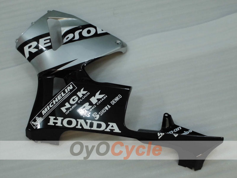 Injection Fairing kit for 05-06 CBR600RR - Black, Silver - Repsol #OYO87904920