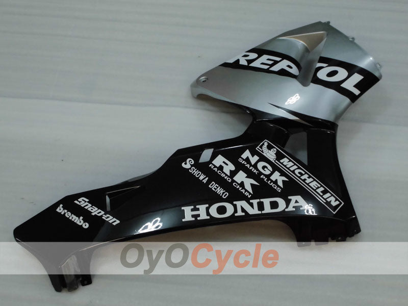 Injection Fairing kit for 05-06 CBR600RR - Black, Silver - Repsol #OYO87904920