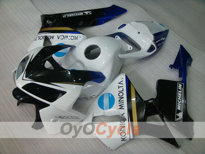 Injection Fairing kit for 05-06 CBR600RR - White, Black - Konica Minolta, MICHELIN #OYO87904925 Main image