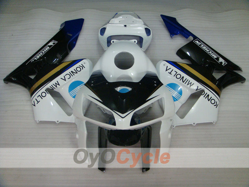 Injection Fairing kit for 05-06 CBR600RR - White, Black - Konica Minolta, MICHELIN #OYO87904925 Secondary image