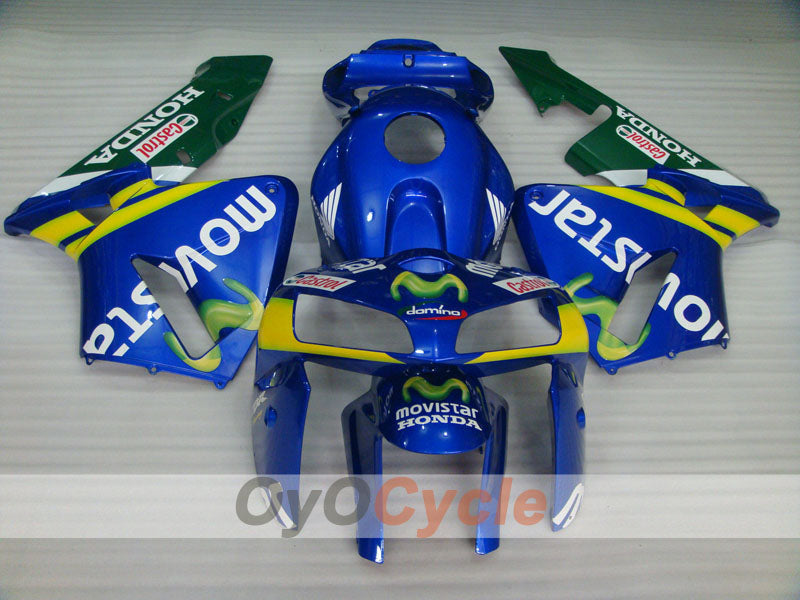 Injection Fairing kit for 05-06 CBR600RR - Yellow, Blue - Castrol, MICHELIN, Movistar #OYO87904926