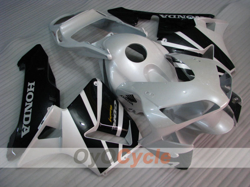 Injection Fairing kit for 05-06 CBR600RR - White, Black - Factory Style #OYO87904930 Main image
