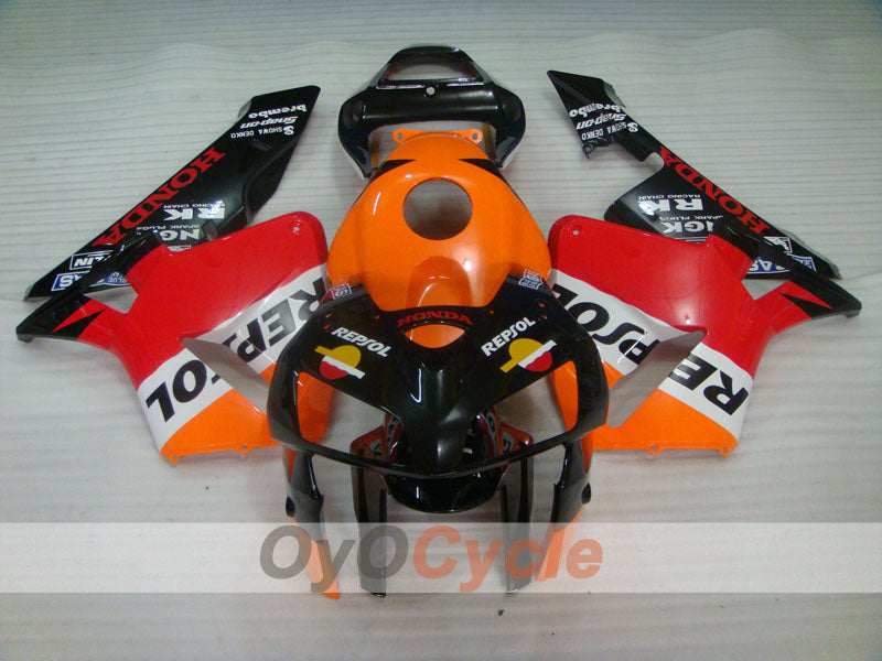 Injection Fairing kit for 05-06 CBR600RR - Orange, Black - MICHELIN, RK, Repsol #OYO87904935
