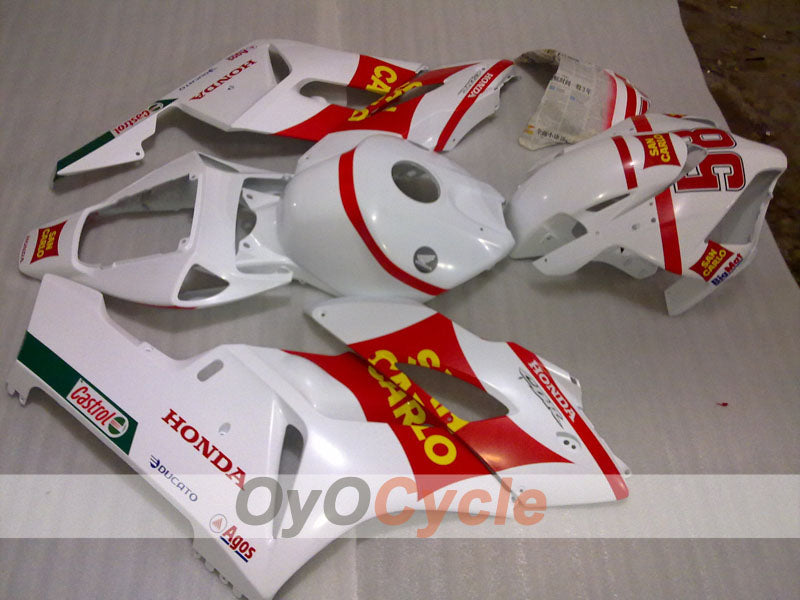 Injection Fairing kit for 04-05 CBR1000RR - Red, White - San Carlo #OYO87904944 Main image