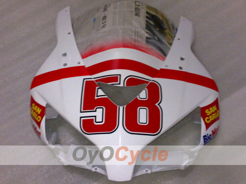 Injection Fairing kit for 04-05 CBR1000RR - Red, White - San Carlo #OYO87904944
