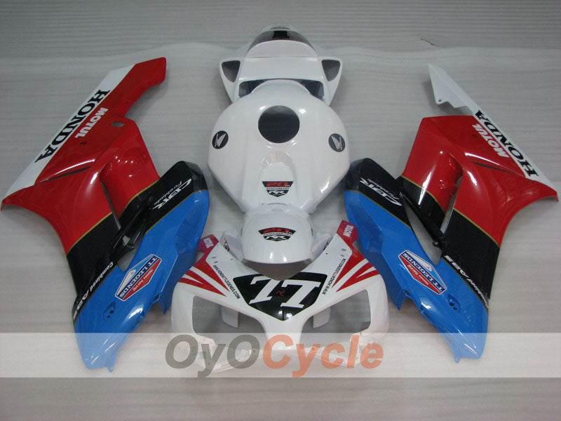 Injection Fairing kit for 04-05 CBR1000RR - Red, Blue, White - MOTUL #OYO87904949 Secondary image