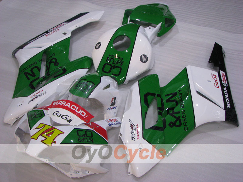 Injection Fairing kit for 04-05 CBR1000RR - Green, White - GO&FUN #OYO87904950 Main image