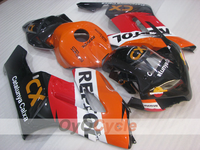 Injection Fairing kit for 04-05 CBR1000RR - Orange, Black, Matte - Repsol CX #OYO87904951 Main image
