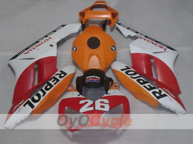 Injection Fairing kit for 04-05 CBR1000RR - Orange, White, Matte - Repsol #OYO87904953 Main image
