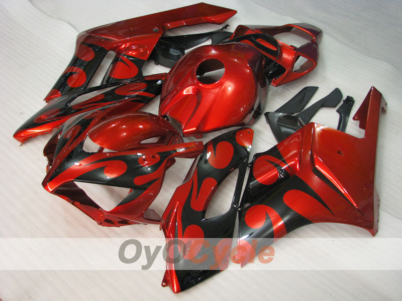 Injection Fairing kit for 04-05 CBR1000RR - Orange, Black - Flame #OYO87904957 Main image