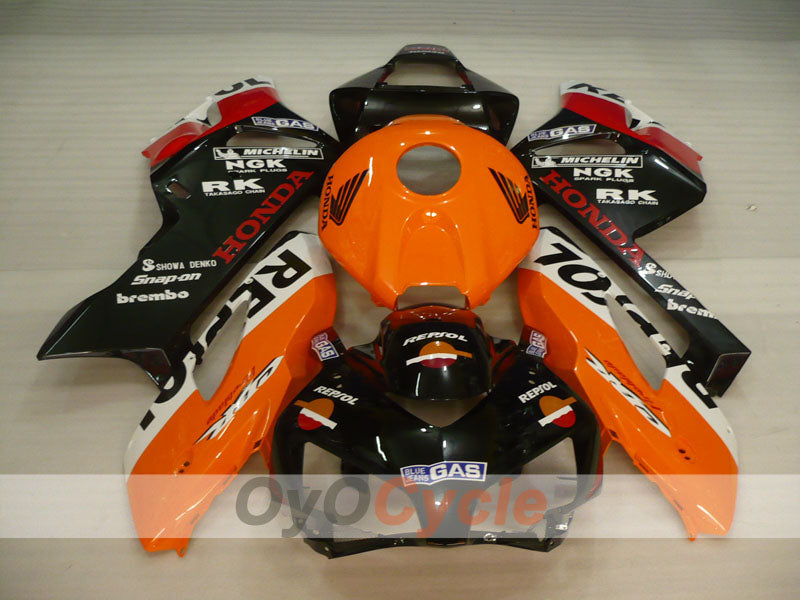 Injection Fairing kit for 04-05 CBR1000RR - Orange, Black - Repsol #OYO87904963